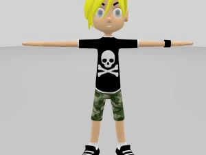 patenci çocuk modeli karakter 3D Model