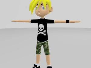 skate boy model character 3D Model