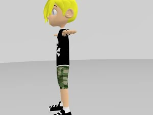 skate boy model character 3D Model