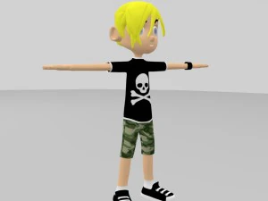 skate boy model character 3D Model