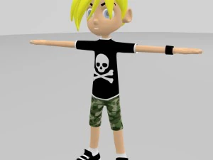 skate boy model character 3D Model