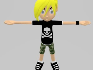 skate boy model character 3D Model
