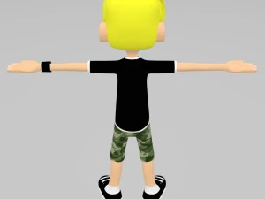 skate boy model character 3D Model