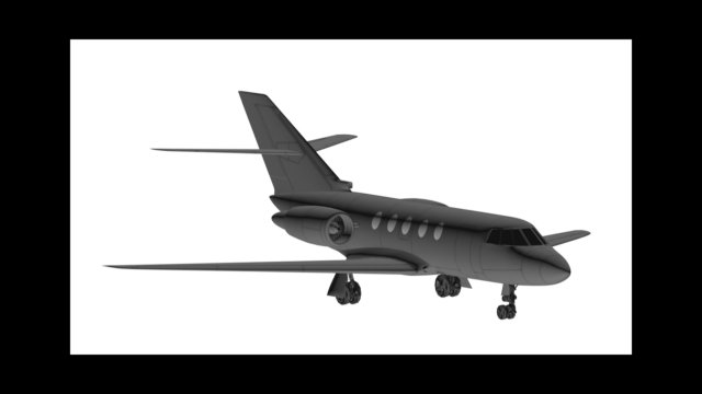 privat airplane cessna citation 3D Model .c4d .max .obj .3ds .fbx .stl .blend 