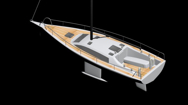 sailboat 3D Model .c4d .max .obj .3ds .fbx .stl .blend 