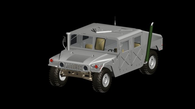 hmmwv m1025 am general 3D Model .c4d .max .obj .3ds .fbx .stl .blend 