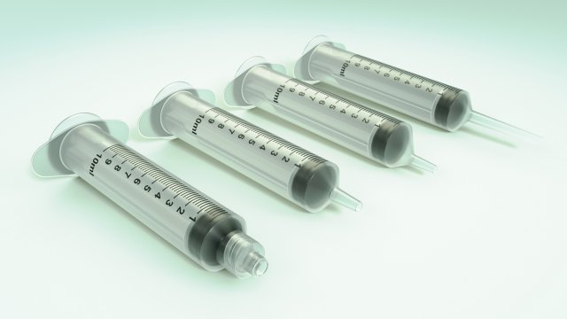 syringes 3D Model .c4d .max .obj .3ds .fbx .stl .blend 