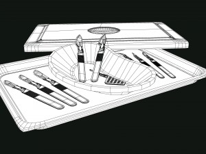 3d scalpels kidney dish and sterilization tray model 3D 모델