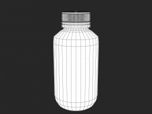 medication pills capsules bottles and containers 3D Model