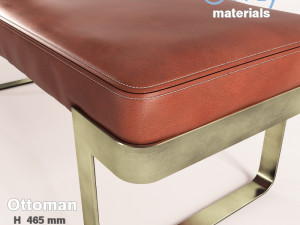 leather bench Modelo 3D
