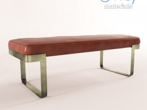 leather bench Modelo 3D