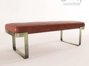 leather bench 3D Model