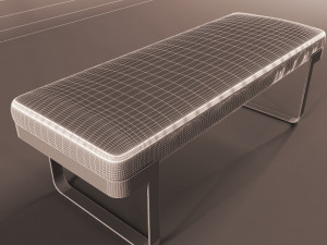 leather bench Modelo 3D