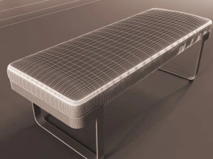 leather bench 3D Model