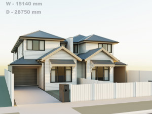 Double story house 3D 모델