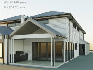Double story house Modelo 3D