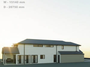 Double story house Modelo 3D