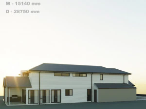 Double story house 3D Model