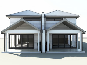 Double story house Modelo 3D
