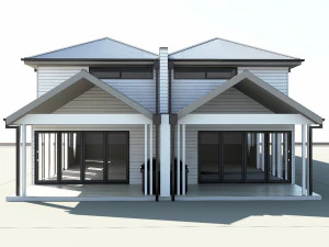 Double story house 3D Model