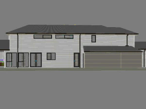 Double story house 3D Model
