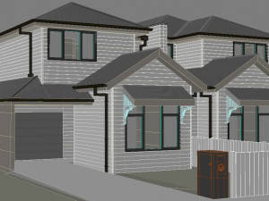 Double story house Modelo 3D