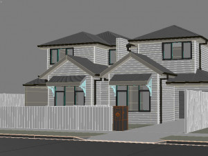 Double story house Modelo 3D