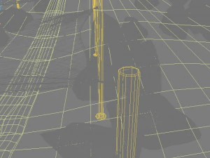 Shade Canopy vs rocks sand 3D Model