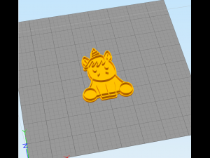 cute unicorn - cookie cutter 3D Принт Модель