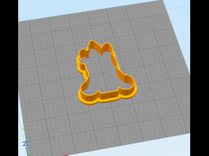 cute unicorn - cookie cutter 3D Print Model