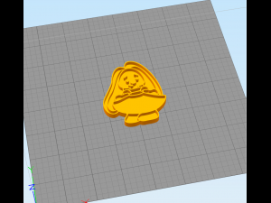 bunny in a dress - cookie cutter 3D Принт Модель