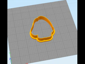 bunny in a dress - cookie cutter 3D Print Model