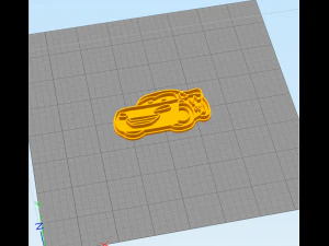 lightning mcqueen - cookie cutter 3D Print Model