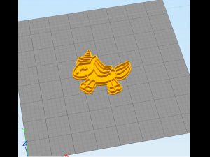 unicorn - cookie cutter 3D-Druckmodell