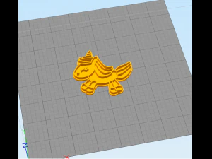 unicorn - cookie cutter 3D Print Model