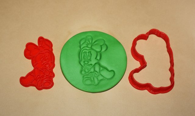 edit minnie mouse - cookie cutter 3D-printmodel .c4d .max .obj .3ds .fbx .stl .blend 