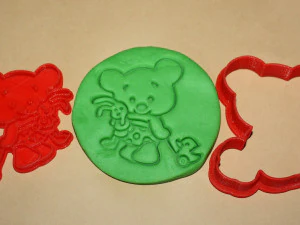 уте ведмідь з іграшками - формочка для печива 3D Принт Модель