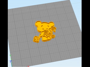 ute bear with toys - cookie cutter 3D 打印模型