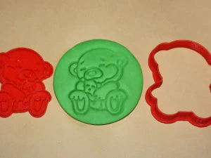 bear with a small bear - cookie cutter 3D Print Model