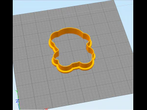bear with a small bear - cookie cutter 3D Print Model