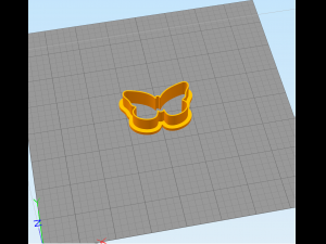 two butterflies - cookie cutter 3D 打印模型