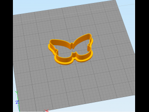 two butterflies - cookie cutter 3D 打印模型