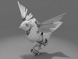 mechanic bird Model 3D