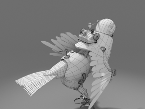 mechanic bird Model 3D