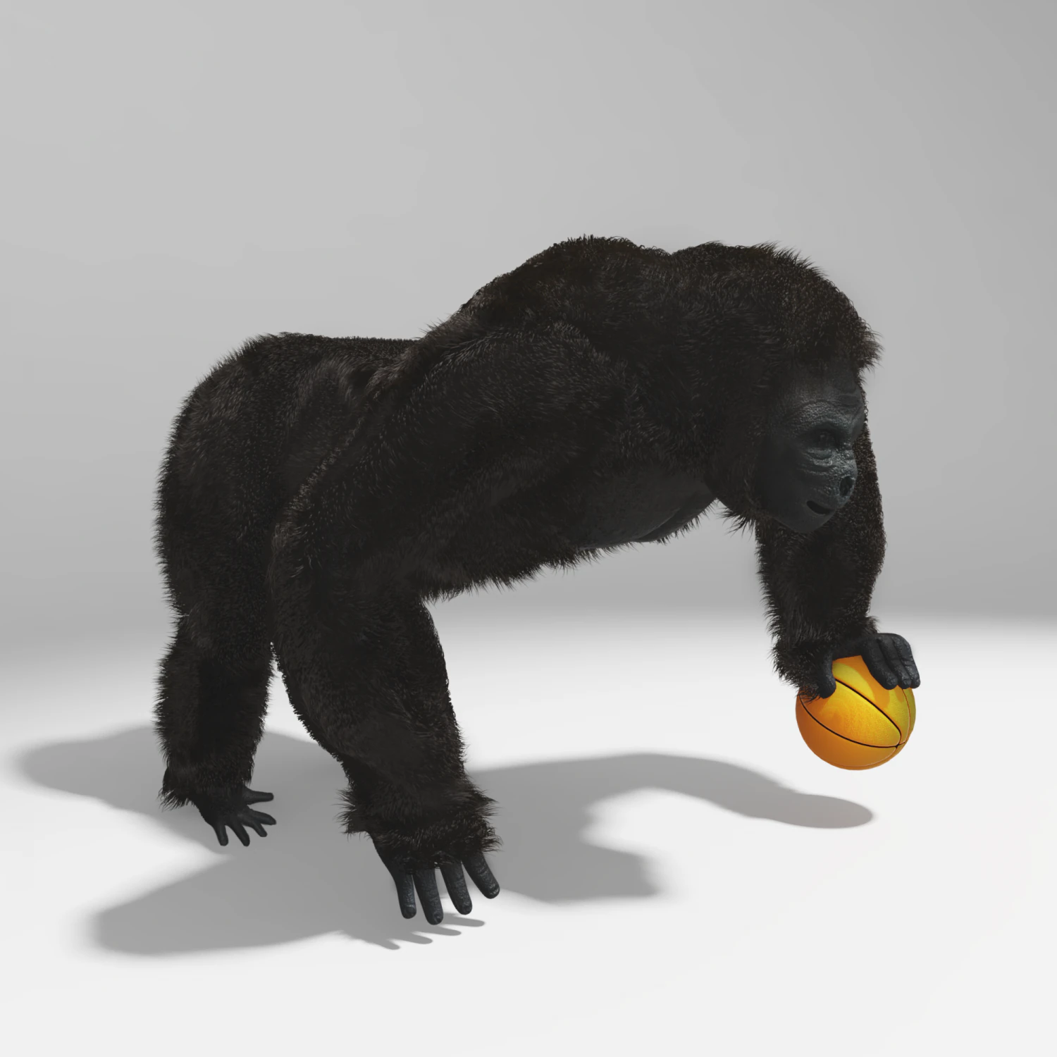 gorilla rig 3ds max 3D Model .c4d .max .obj .3ds .fbx .stl .blend 
