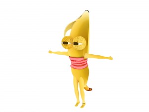 bananaman 3D Model