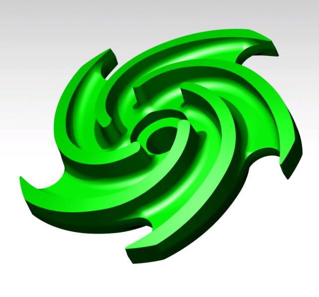 special centrifugal impeller 3D Model .c4d .max .obj .3ds .fbx .stl .blend 