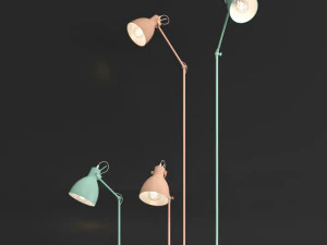 eglo priddy priddy-p floor luminaire table luminaire 3D Model
