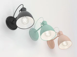 wall luminaire eglo priddy 49468 priddy-p 49096 49085 3D Model