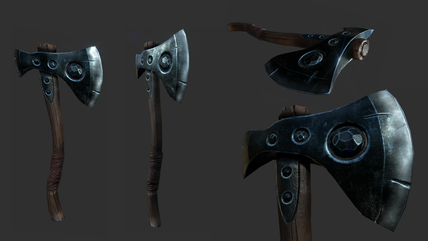 axe rare nordic 3D Model .c4d .max .obj .3ds .fbx .stl .blend 